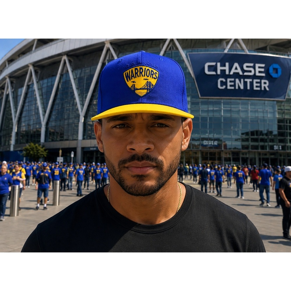 Golden State Warriors Snapback Hat Blue Yellow NBA Basketball Fan Cap Flat Brim